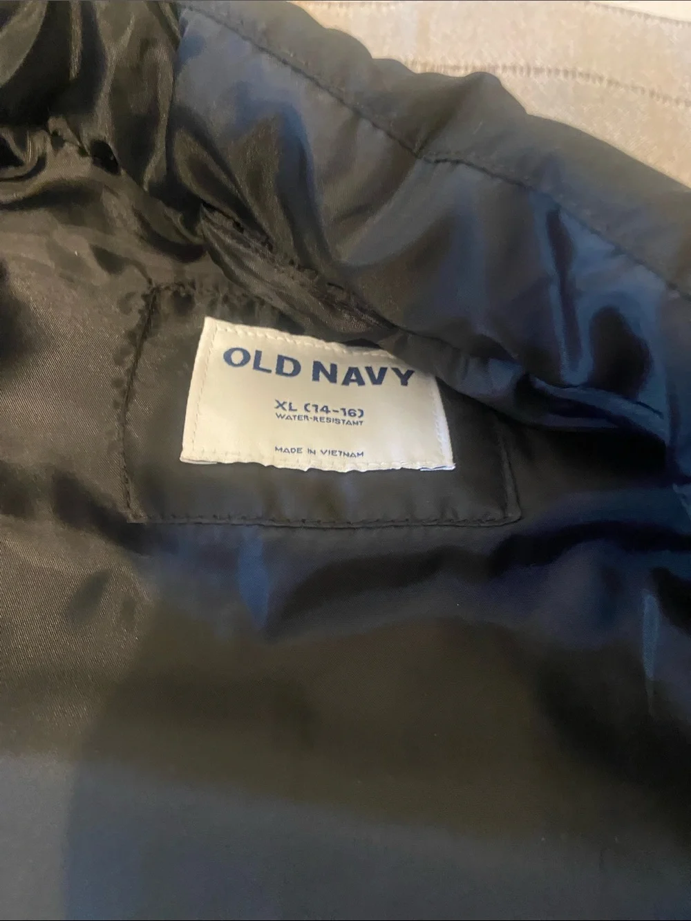 Old Navy Boy’s Black Puffer Vest - Lightweight Insulated Vest NWOT